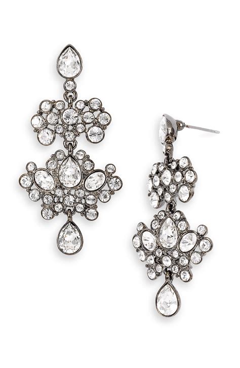 givenchy red chandelier earrings|Givenchy crystal earrings.